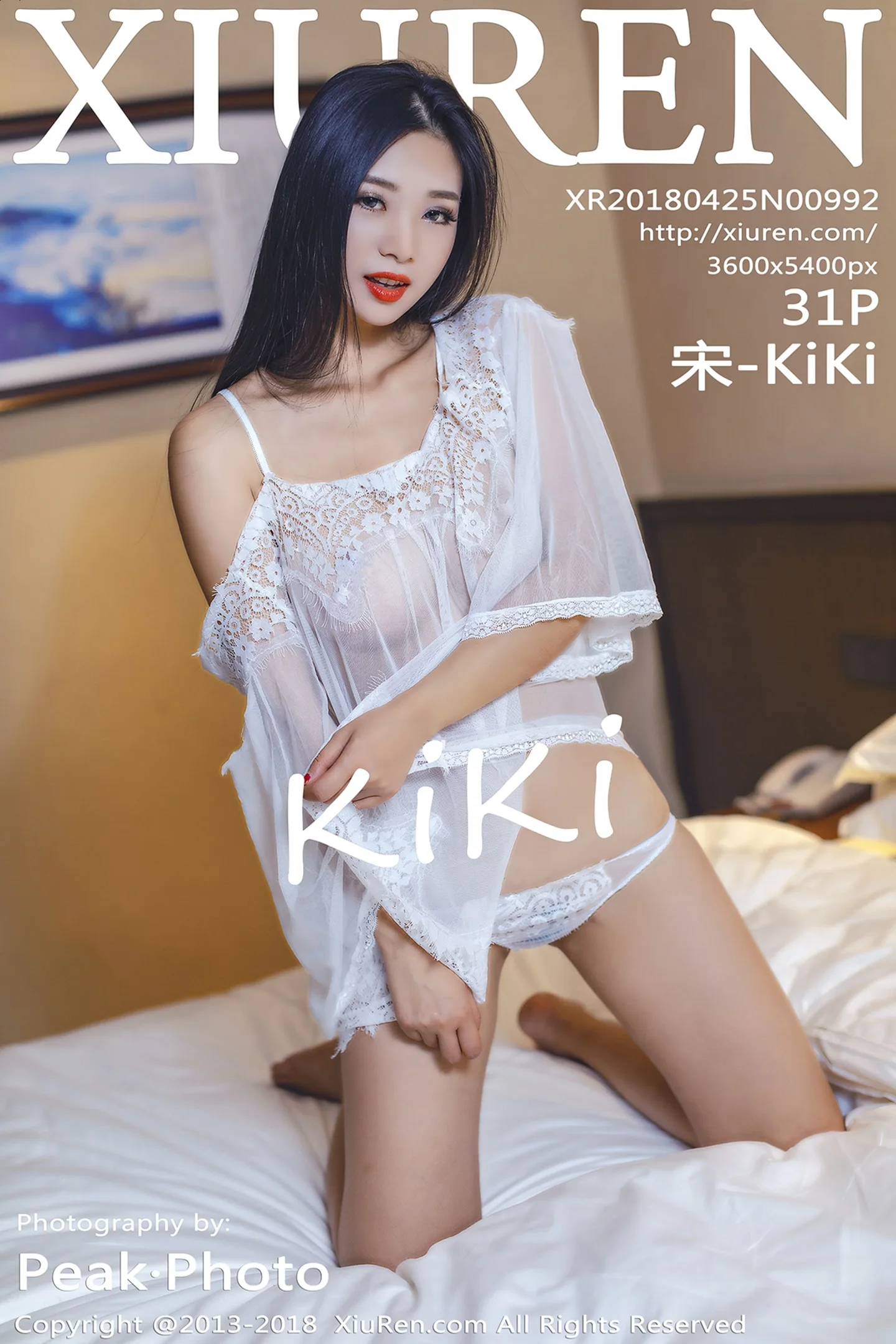 [XiuRen秀人网]No.992_女神宋-KiKi白色吊带薄纱无内真空透视秀美乳火辣诱惑写真31P-秀人网 - XiuRen.Pro